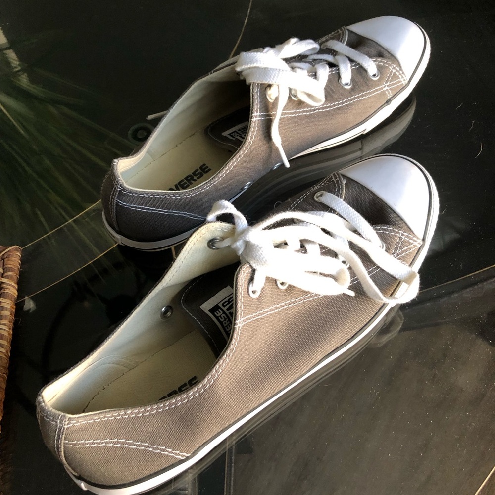 Converse Charcoal and White Sneakers